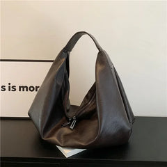 Large Black Leather Hobo Bag - Soft Crossbody Shoulder Tote for Women