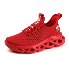 Unisex Wide Toe Box Sneakers – Breathable Mesh Lace-Up Casual Shoes
