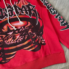 HS Skull & Flame Skeleton Hoodie – Vintage-Inspired Graphic Pullover |