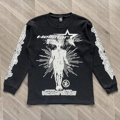 HS Victory Thermal Long Sleeve T-Shirt – Oversized Fit with Bold Logo