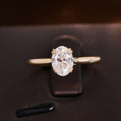 14K Gold Solitaire Ring – 0.5ct Lab-Grown Diamond IGI Certified