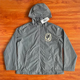 SAINT VANITY Embroidered Willow Leaf Trench Coat – Sports-Inspired Casual Waterproof Jacket