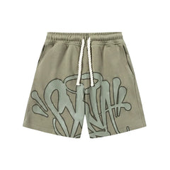 Y2K Matching Set – Oversized Tee & Low-Rise Shorts Cotton Women