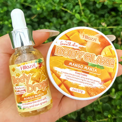 Moisturizing Body Glaze & Oil Duo – Vanilla Coconut Citrus Scents