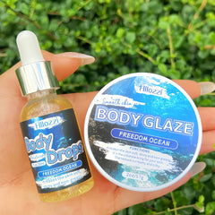 Moisturizing Body Glaze & Oil Duo – Vanilla Coconut Citrus Scents