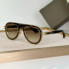 Luxury Classical Limited Edition Sunglasses – Oval Acetate & Alloy Frame with UV400 Protection |