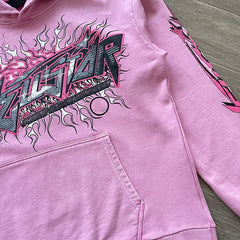 Pink Brainwashed Hoodie – Oversized Unisex Sweatshirt with Bold Brain Graphic