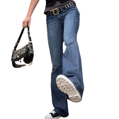 Low Rise Skinny Jeans – Medium Wash Slim Fit Y2K Denim