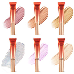 Glass Skin Highlighter Wand – Dewy Liquid 12-Hour Wear Universal