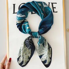 Yellow Silk Square Scarf – 22x22 Inch Dry Clean Only