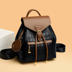 Women's Leather Backpack – 15" Laptop Sleeve School Travel Bag