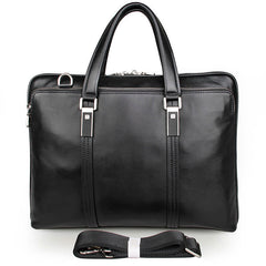 Men's Leather Briefcase – 15.6" Laptop Sleeve Genuine Full-Grain