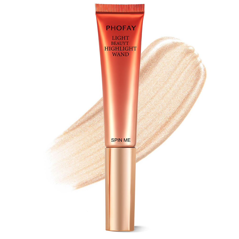 Glass Skin Highlighter Wand – Dewy Liquid 12-Hour Wear Universal