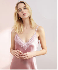 Satin Slip Dress – Sleeveless Mini Length Bridesmaid Party
