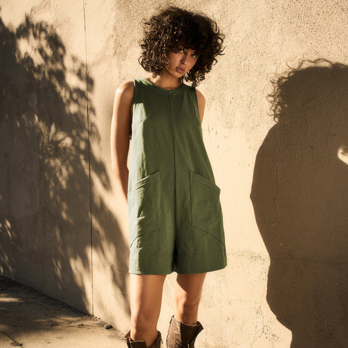 Cargo Pocket Romper – Cotton Polyester Cold Wash Casual