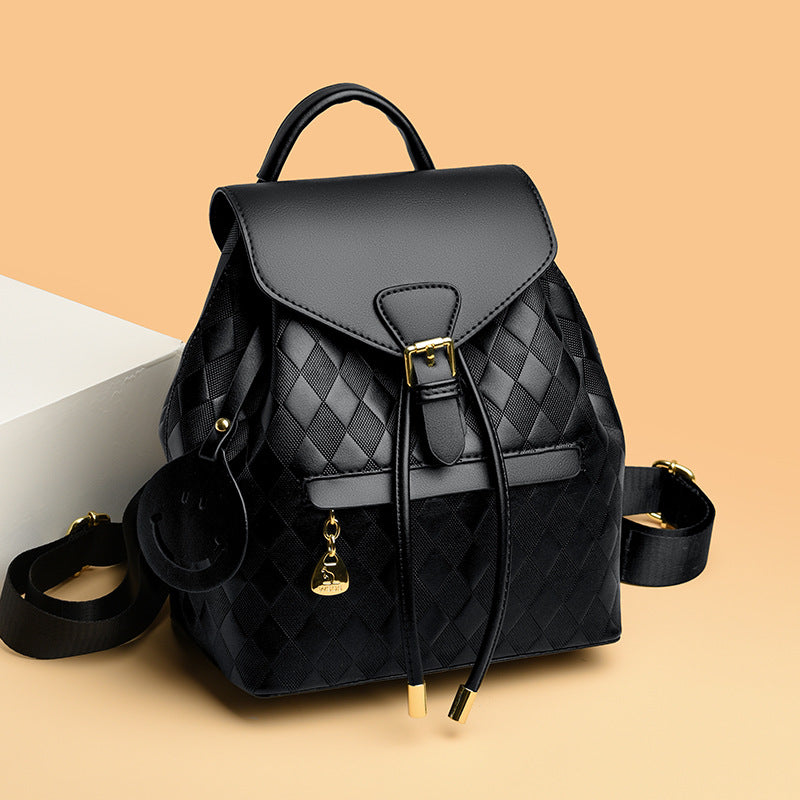 Women's Leather Backpack – 15" Laptop Sleeve School Travel Bag