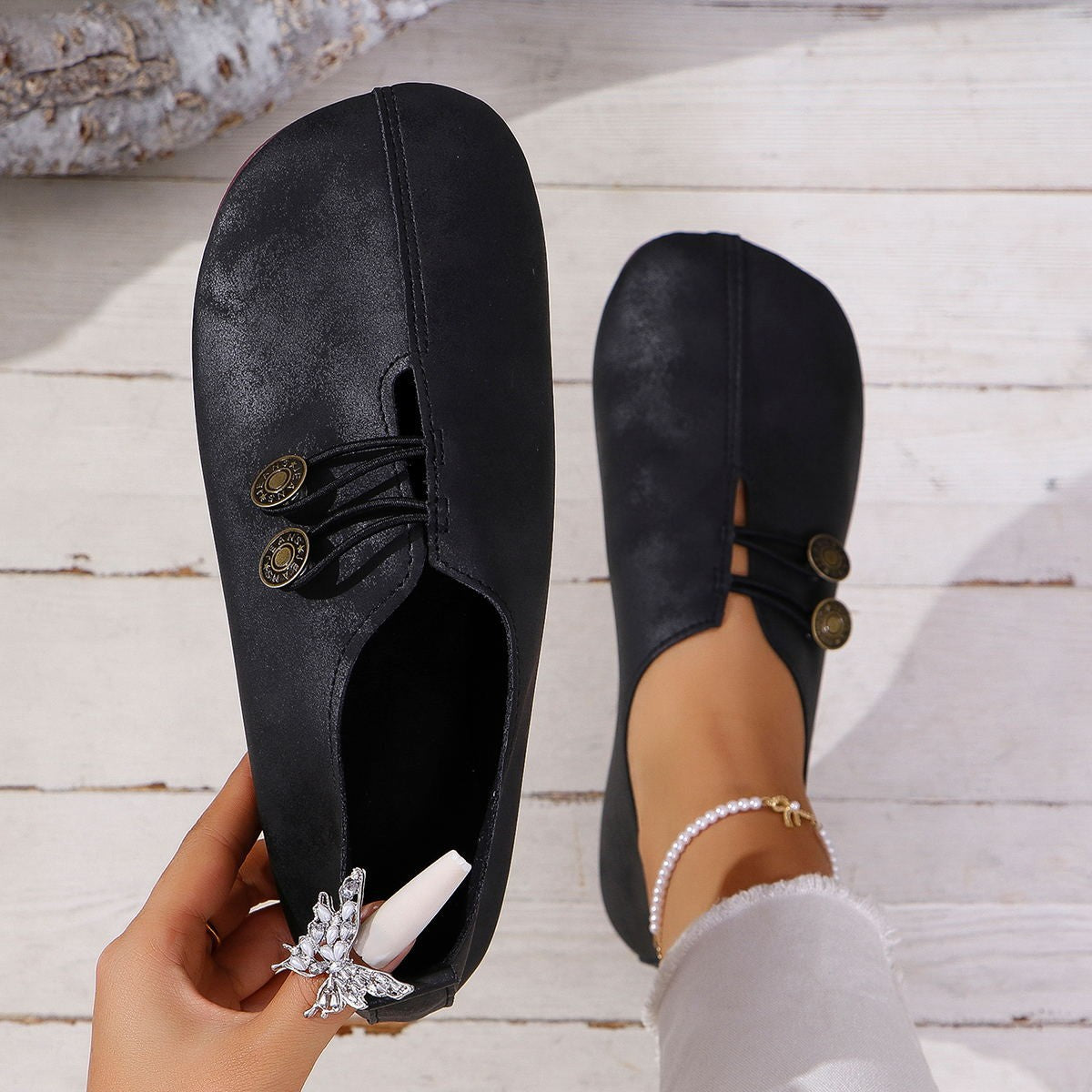 Square Toe Mule Sandals – Flat Slip-On Sandals Women Summer