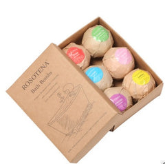 Lavender Rose Mint Bath Bombs – 4oz Fizzing 6-Pack Vegan
