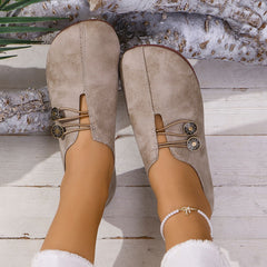 Square Toe Mule Sandals – Flat Slip-On Sandals Women Summer