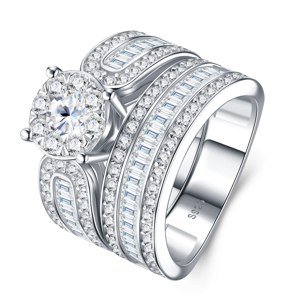 Morganite Ring – 0.5ct Heat-Treated S925 Silver Platinum Plated