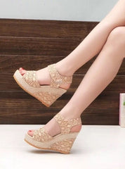Block Heel Sandals – 3in Vegan Leather Platform Casual Evening