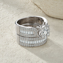 Morganite Ring – 0.5ct Heat-Treated S925 Silver Platinum Plated