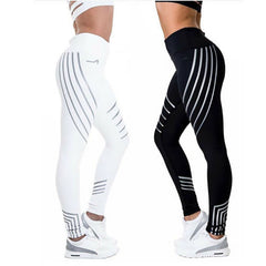 High-Waisted Reflective Leggings – Squat Proof Workout Pants Women