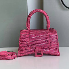 Hourglass Clutch Bag – Crystal Embellished Evening Bag Women