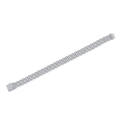 Moissanite Bracelet – Lab-Created Gem S925 Sterling Silver