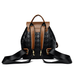 Women's Leather Backpack – 15" Laptop Sleeve School Travel Bag