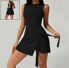 Women's Backless Yoga Romper – Sleeveless Squat Proof Workout