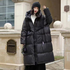 Women's Duck Down Jacket – 550FP 85/15 Hooded Water-Resistant