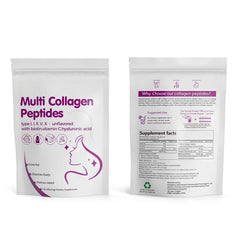 Multi Collagen Peptides – Types I II III V X Grass-Fed Marine