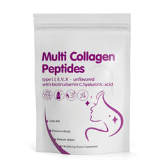 Multi Collagen Peptides – Types I II III V X Grass-Fed Marine