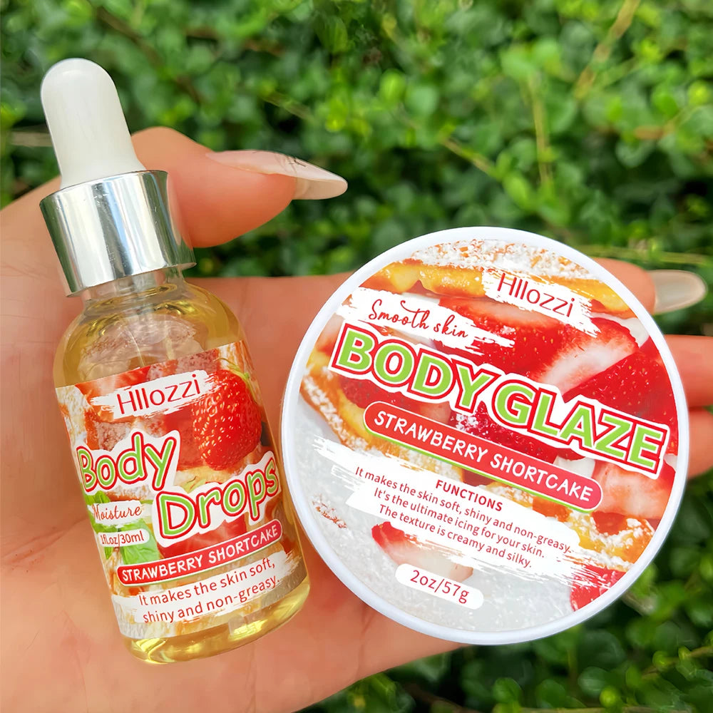 Moisturizing Body Glaze & Oil Duo – Vanilla Coconut Citrus Scents