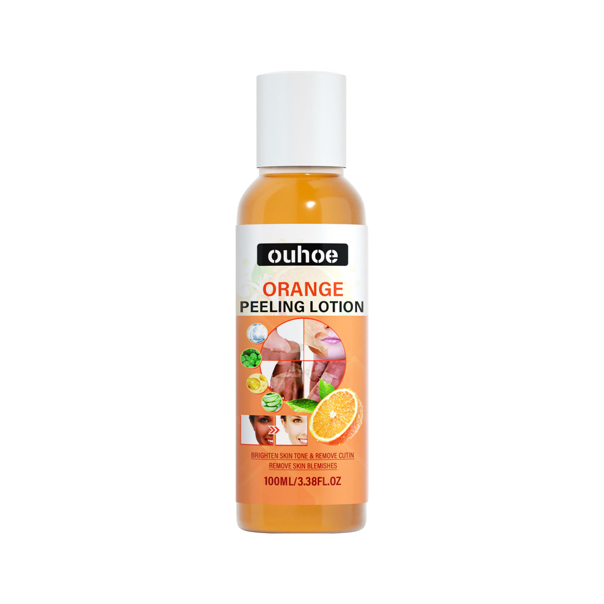 OUHOE Orange Peel Body Lotion – Brightening & Moisturizing Treatment with Natural Citrus Extracts