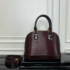 LDonkey Epi-Textured Women's Handbag – Shell-Shaped Minimalist Shoulder Bag