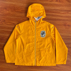 SAINT VANITY Embroidered Willow Leaf Trench Coat – Sports-Inspired Casual Waterproof Jacket
