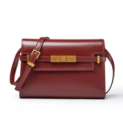Yangshulin Retro Shoulder Bag – Genuine Leather Hobo 12x10x5in