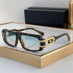 High-Quality Acetate Square Sunglasses – UV400 Vintage-Inspired Luxury Eyewear