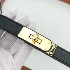 Women's Thin Leather Belt – Elegant Alloy Buckle Casual & Business Belt