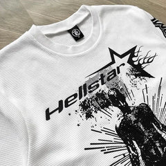 HS Victory Thermal Long Sleeve T-Shirt – Oversized Fit with Bold Logo