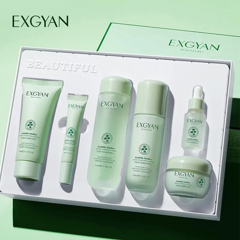 Centella Asiatica Skincare Set – Oil Control Serum & Cream with Vitamin C