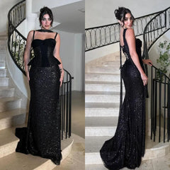 Sleeveless A-Line Maxi Dress – Sweep Train Polyester Spandex
