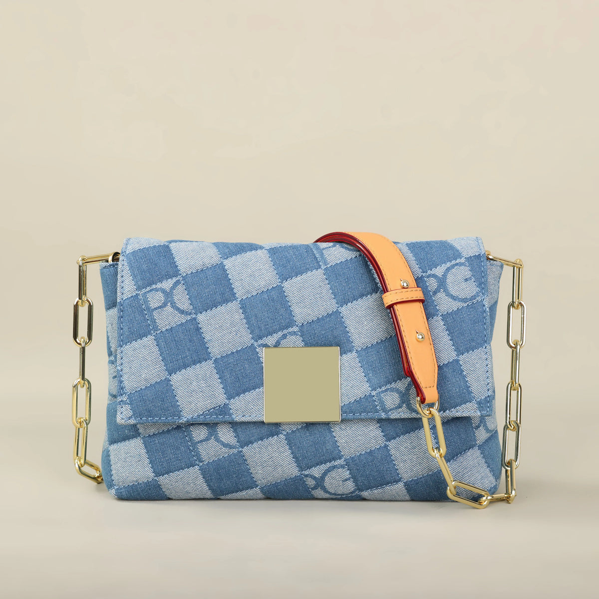 Structured Crossbody Bag – Vegan Leather 8.5" Fits iPhone 15