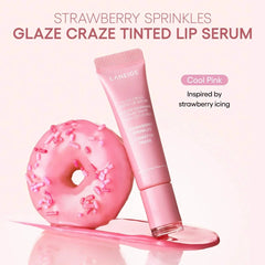 Donut Lip Gloss Balm - Lightweight Hydrating Plumping Lip Care with Nourishing Repair