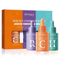 3-Piece Brightening & Anti-Aging Serum Set – Vitamin C, Retinol & Hyaluronic Acid Facial Essences