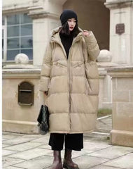 Women's Duck Down Jacket – 550FP 85/15 Hooded Water-Resistant