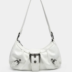 Women's Vintage Two-Tone Leather Bag – Medium Satchel Shoulder