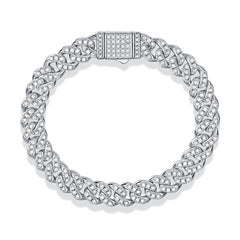 Moissanite Bracelet – Lab-Created Gem S925 Sterling Silver
